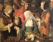 Lucas van Leyden the fortune teller oil painting